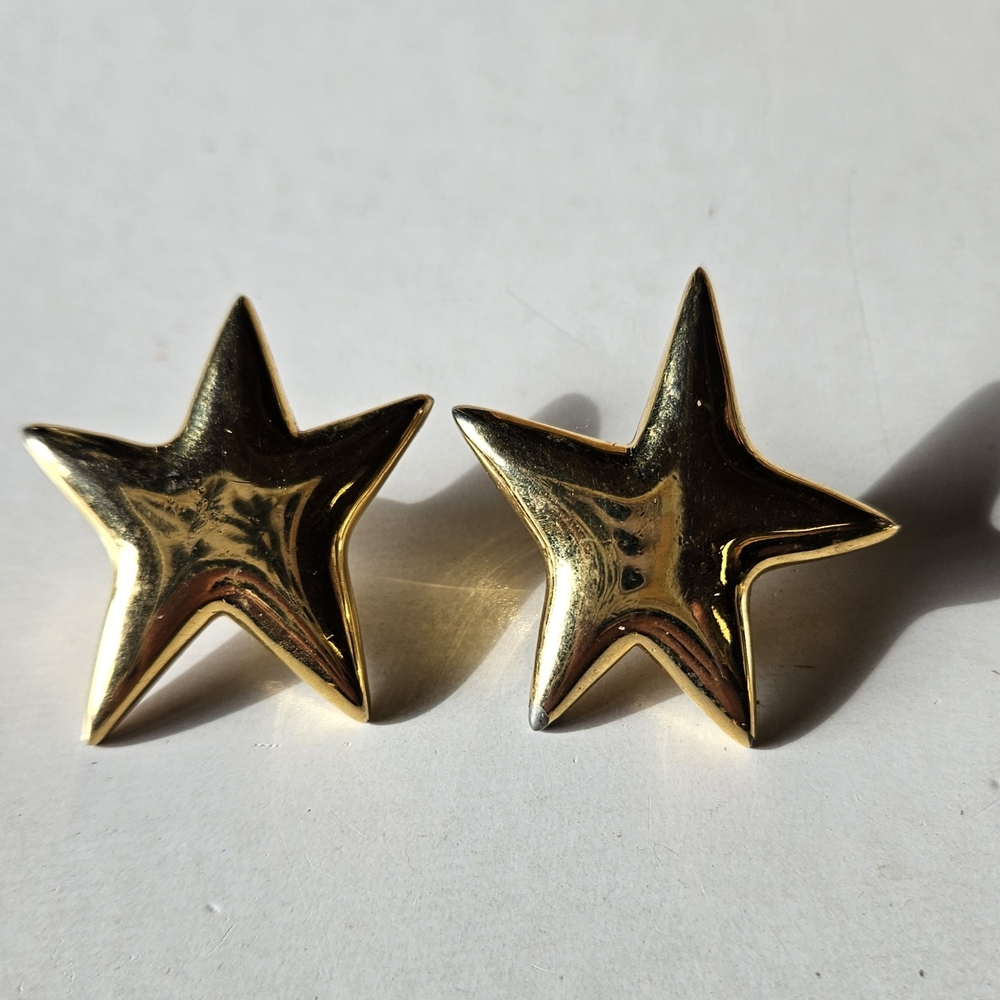 Carolee Gold Star Pierced Earrings